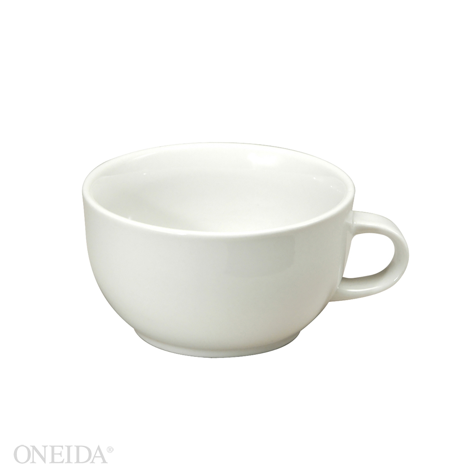 Buffalo Bright White Ware Undecorated Rolled Edge Jumbo Cup, 14 Ounce -- 24 per case.