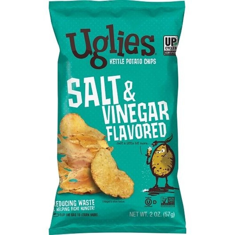 Uglies Salt and Vinegar Kettle Chips, 2 Ounce -- 24 per case
