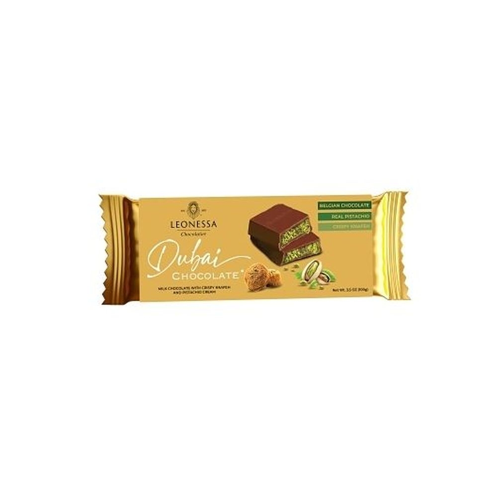 Leonessa Dubai Chocolate Bar, 3.5 Ounce -- 48 per case