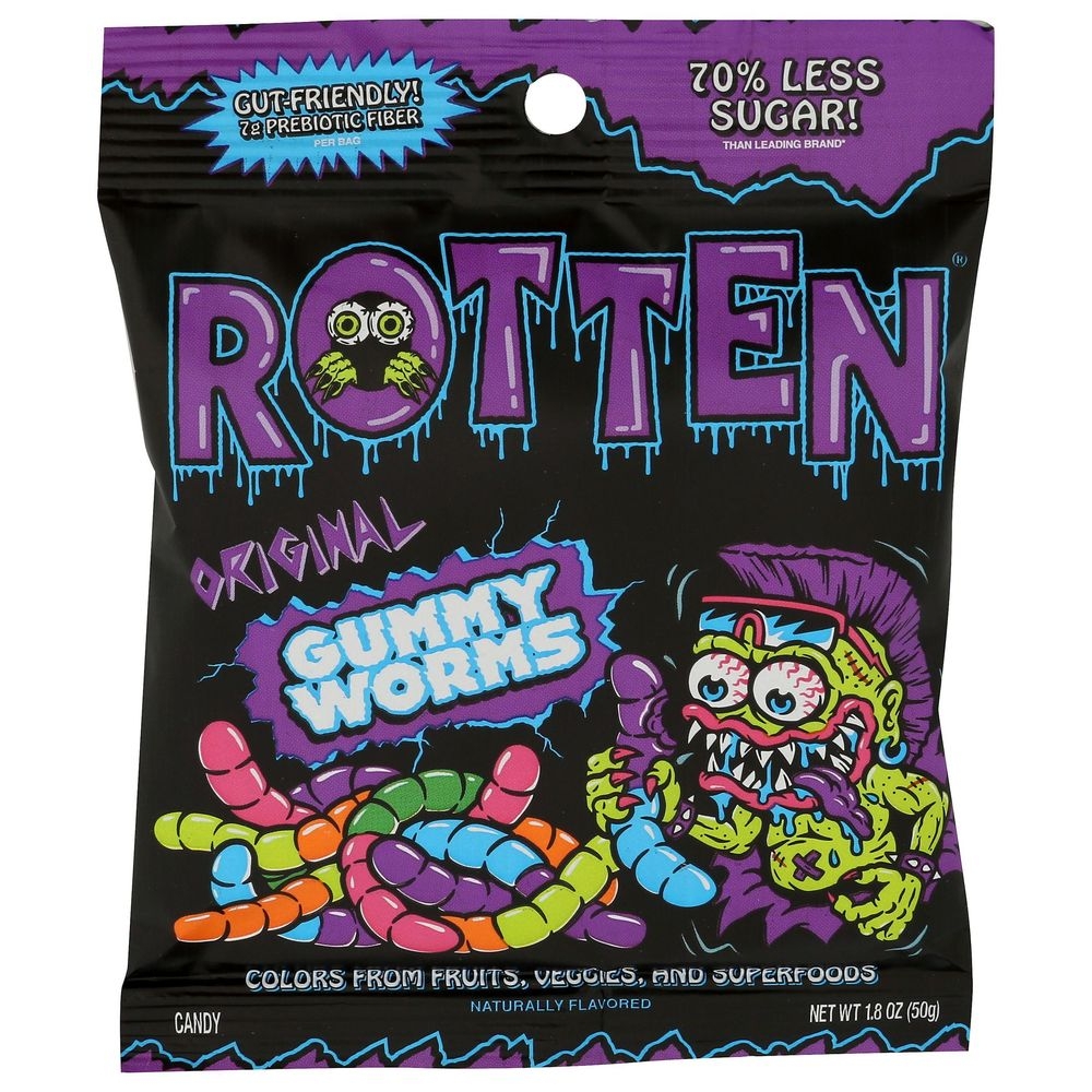 Rotten Original Gummy Worms, 1.8 Ounce -- 8 per case