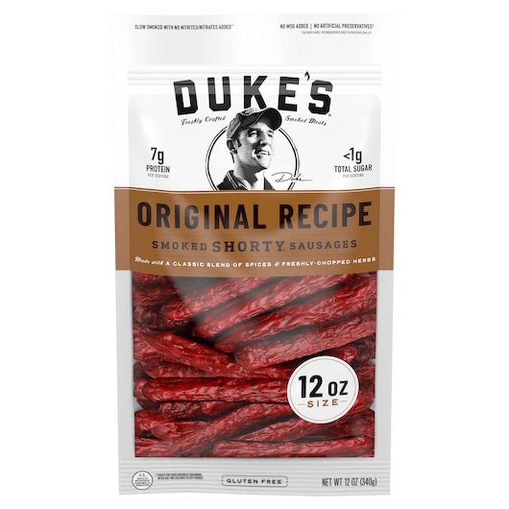 Dukes Original Recipe Smoked Shorty Sausages, 12 Ounce -- 8 per case