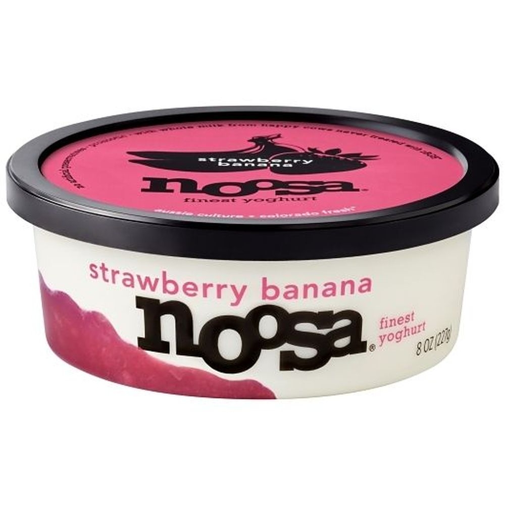 Noosa Strawberry Banana Yoghurt, 8 Ounce - 8 per case