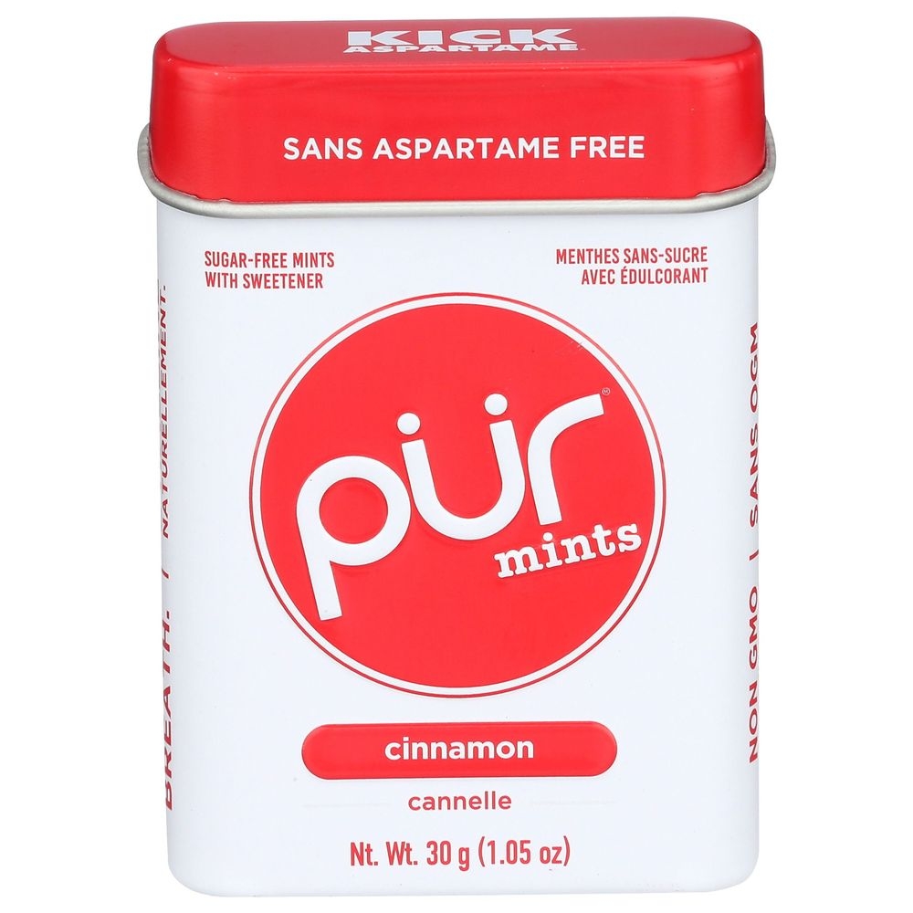 Pur Cinnamon Mints, 1.05 Ounce Tin -- 12 per case