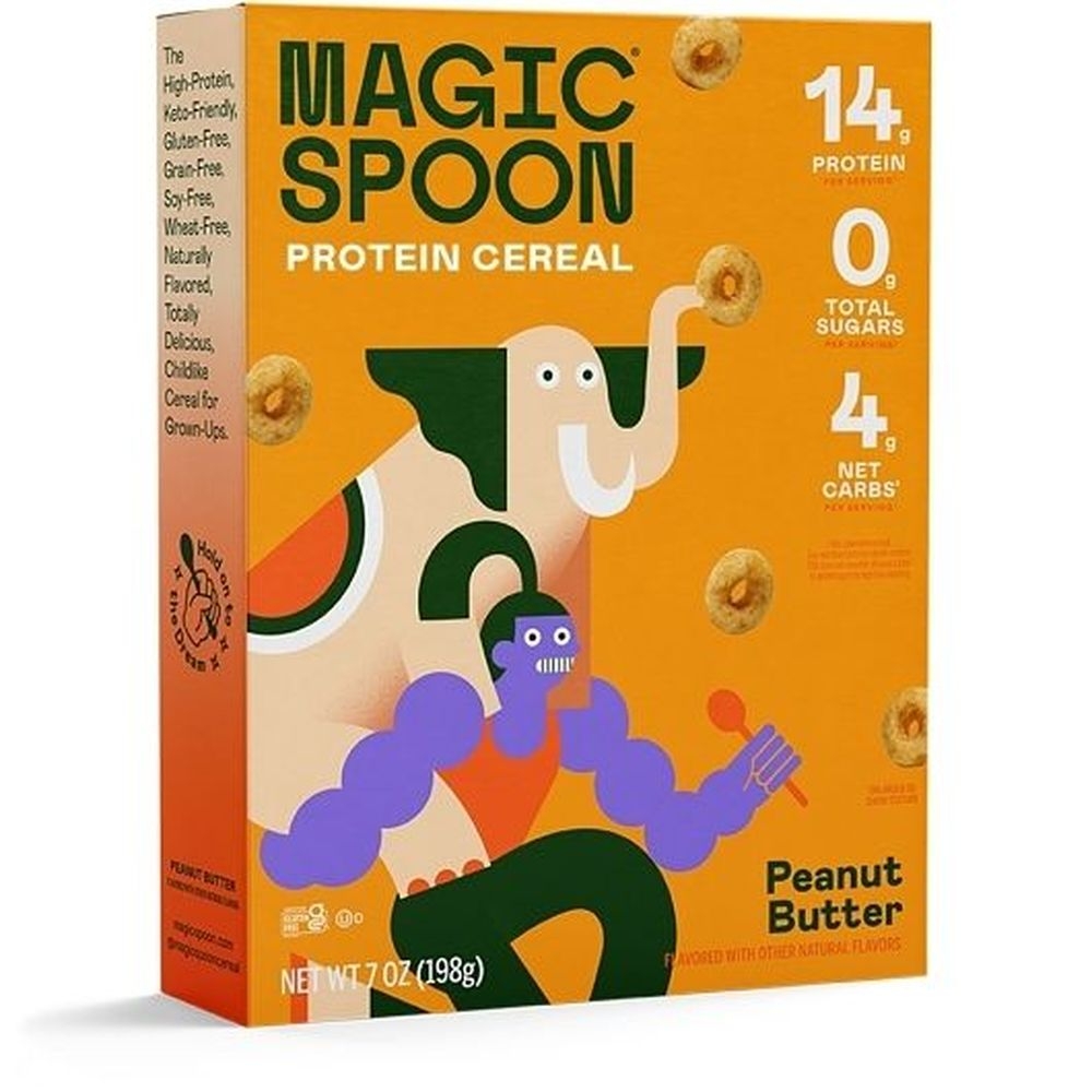 Magic Spoon Peanut Butter High Protein Grain Free Cereal, 7 Ounce -- 8 per case