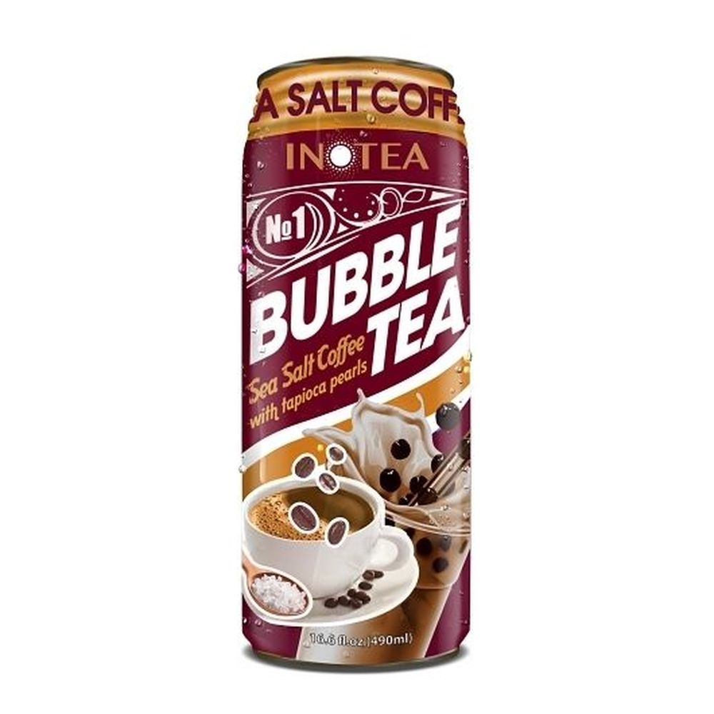 Inotea Sea Salt Coffee Bubble Tea, 16.6 Fluid Ounce -- 12 per case