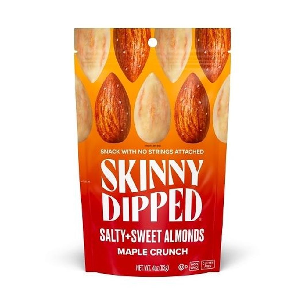 Skinny Dipped Maple Crunch Salty and Sweet Almonds, 4 Ounce -- 8 per case