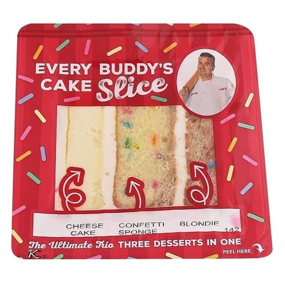 Carlos Every Buddys Birthday Cake Slice, 0.43 Pound - 12 per case