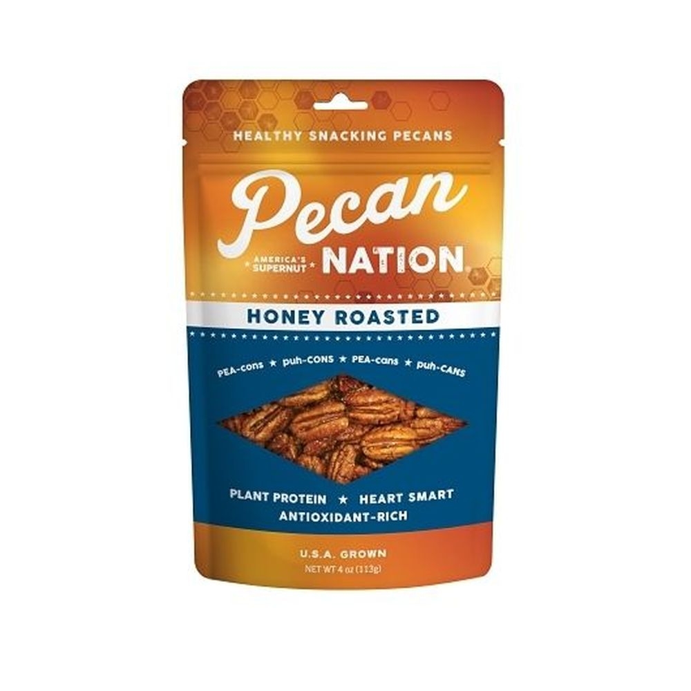 Pecan Nation Honey Roasted Pecans, 4 Ounce - 6 per case