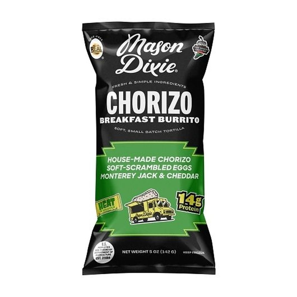 Mason Dixie Chorizo Breakfast Burrito, 5 Ounce -- 18 per case