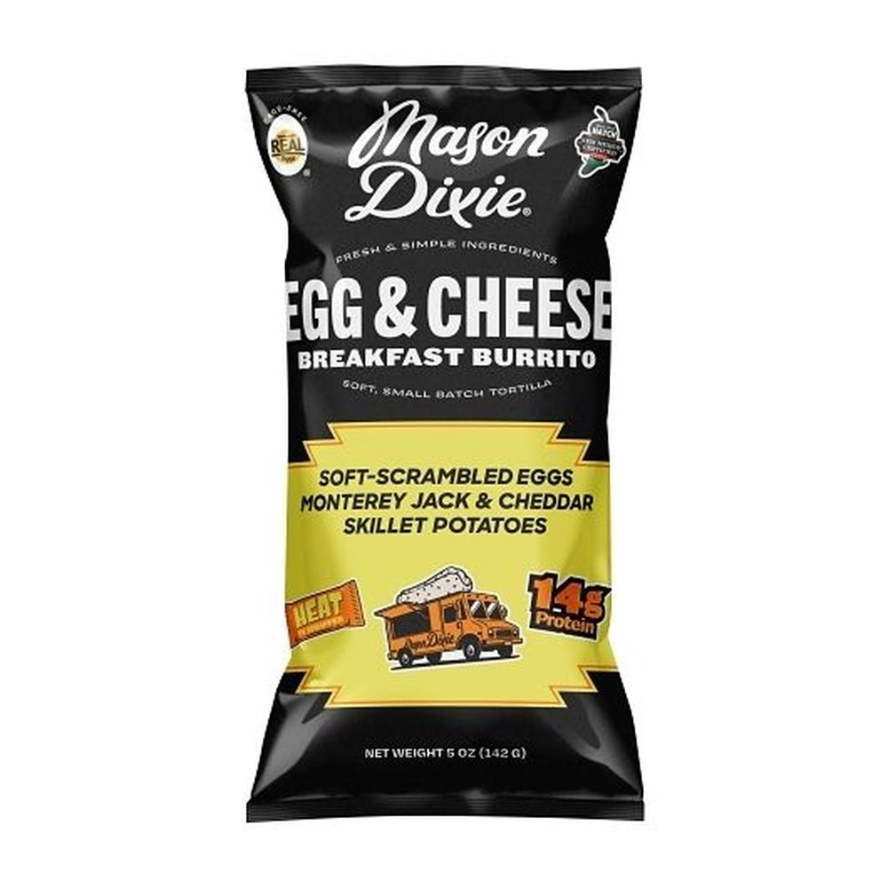 Mason Dixie Egg and Cheese Breakfast Burrito, 5 Ounce -- 18 per case