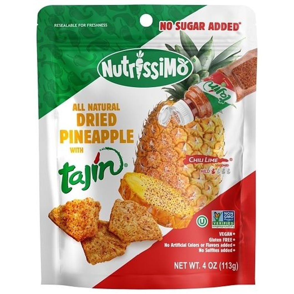 Nutrissimo All Natural Dried Pineapple with Tajin, 4 Ounce - 12 per case
