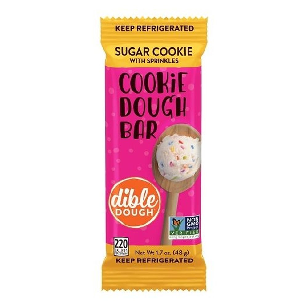 Dible Dough Full Size Sugar Cookie Dough Bar, 1.7 Ounce - 20 per case