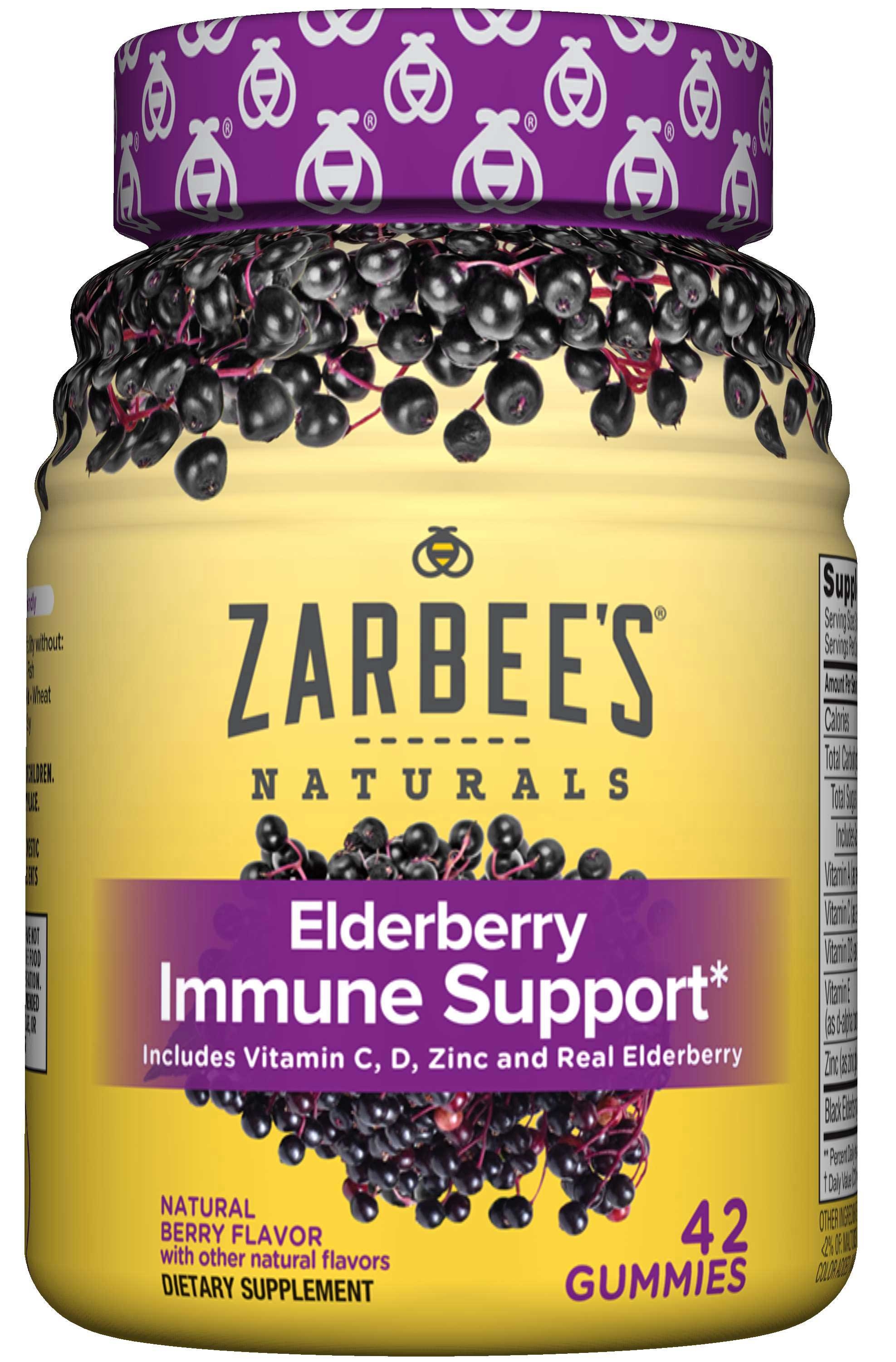Zarbees Elderberry Immune Support Gummy - 42 per pack -- 12 packs per case