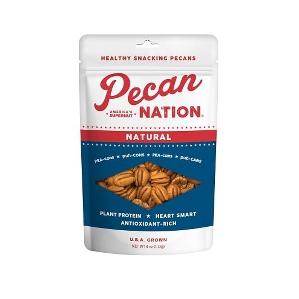 Pecan Nation Natural Pecans, 4 Ounce - 6 per case