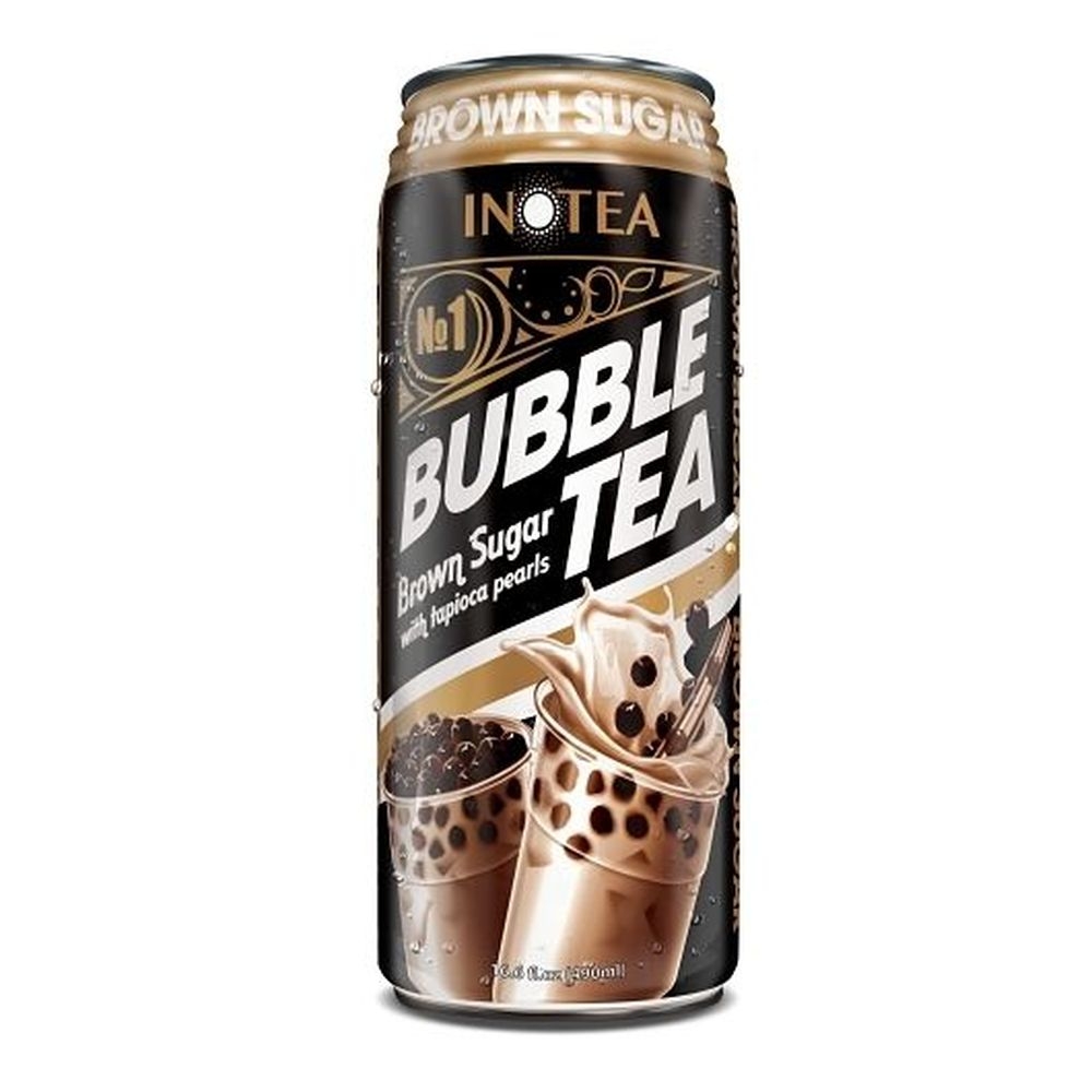 Inotea Brown Sugar Bubble Tea, 16.6 Ounce -- 12 per case