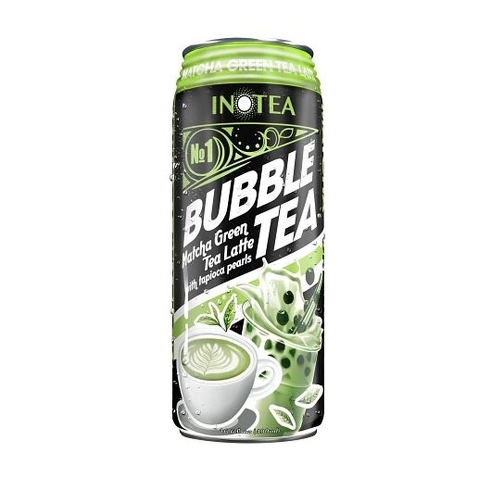Inotea Matcha Green Tea Latte Bubble Tea, 16.6 Ounce -- 12 per case