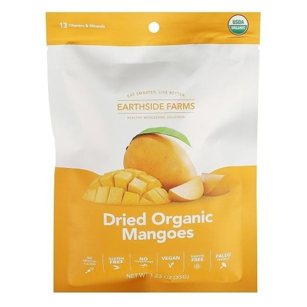 Earthside Farms Organic Dried Mangoes, 1.23 Ounce -- 8 per case
