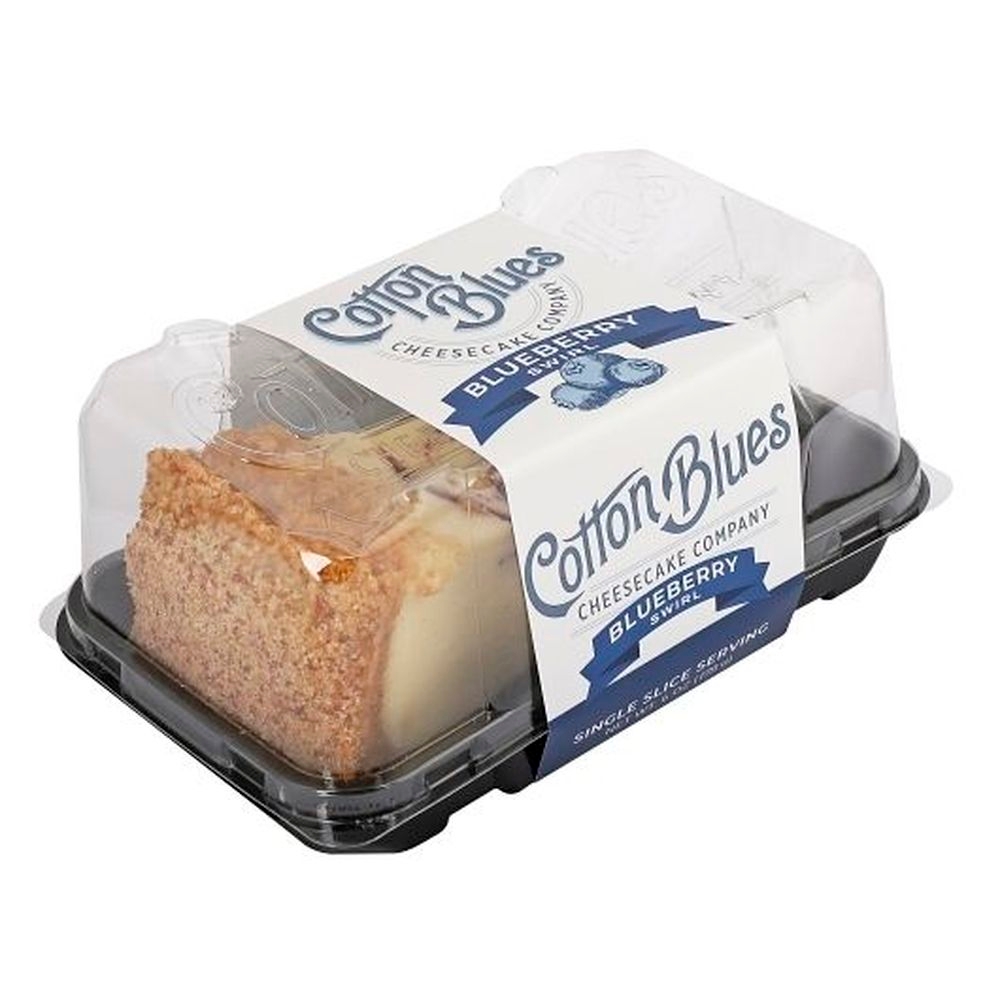 Cotton Blues Blueberry Swirl Cheesecake Slice, 6 Ounce - 12 per case