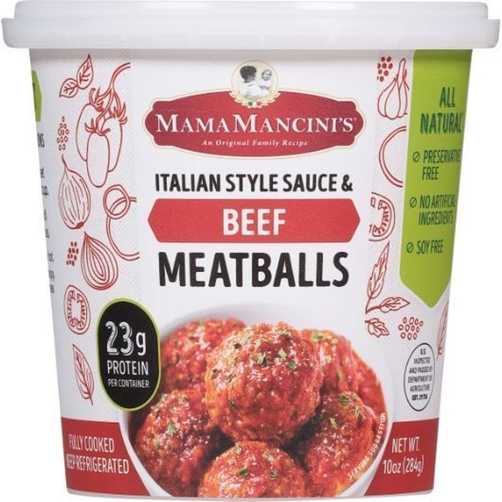 Mamamancinis Beef Meatballs and Italian Sauce, 10 Ounce -- 6 per case