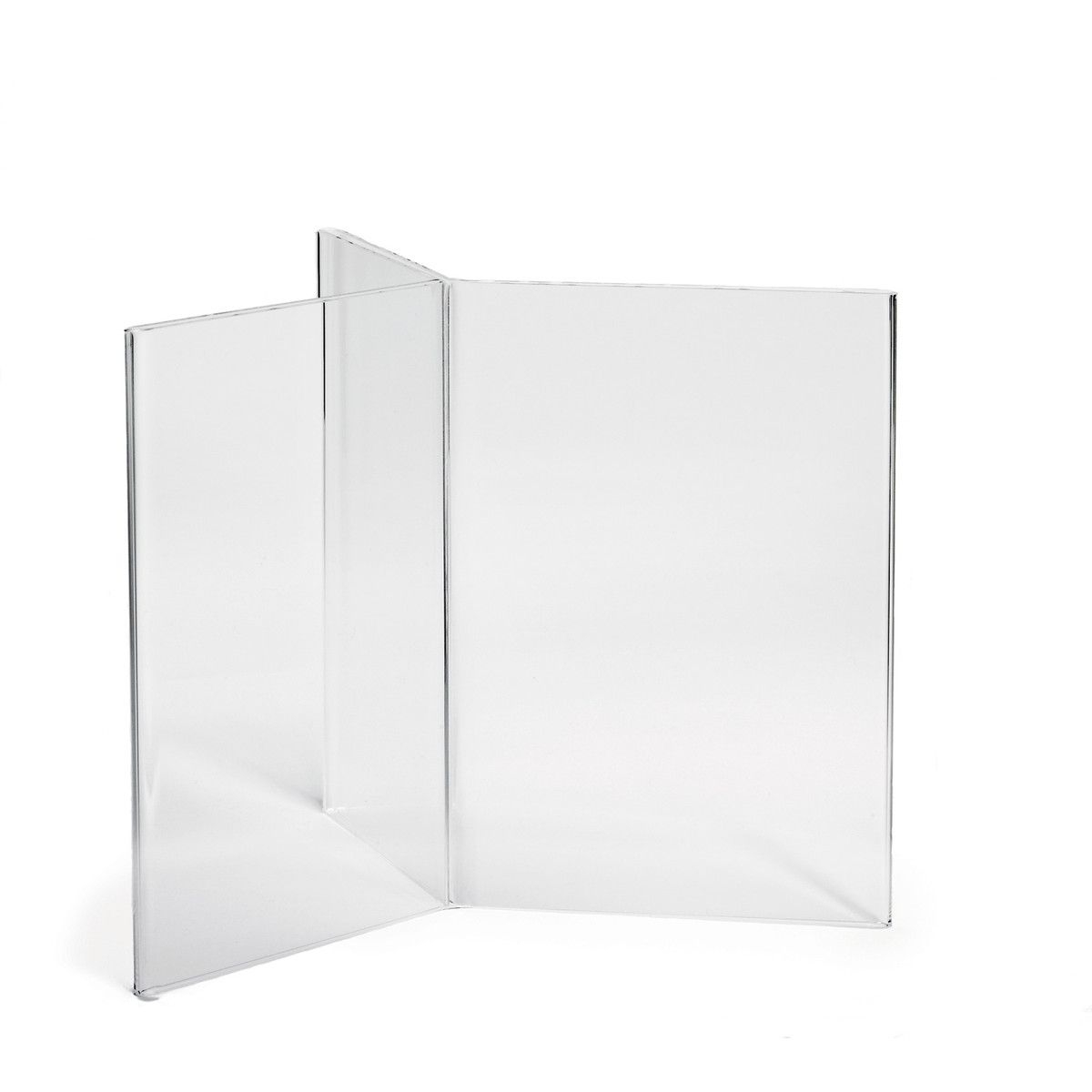 Tablecraft 6 Sided Clear Acrylic Table Tent, 4 X 6 Inch -- 12 Per Case