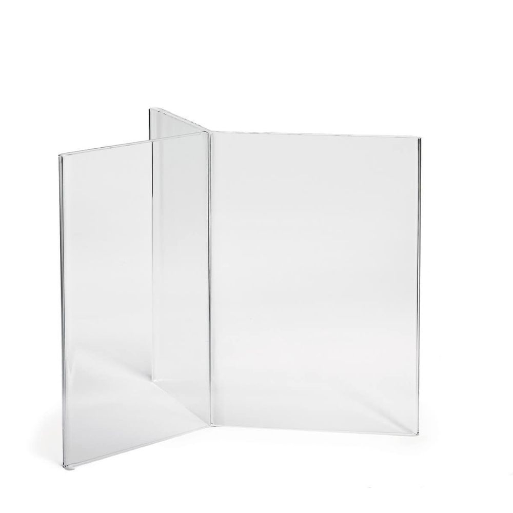 Tablecraft 6 Sided Clear Acrylic Table Tent, 4 x 6 inch -- 12 per case