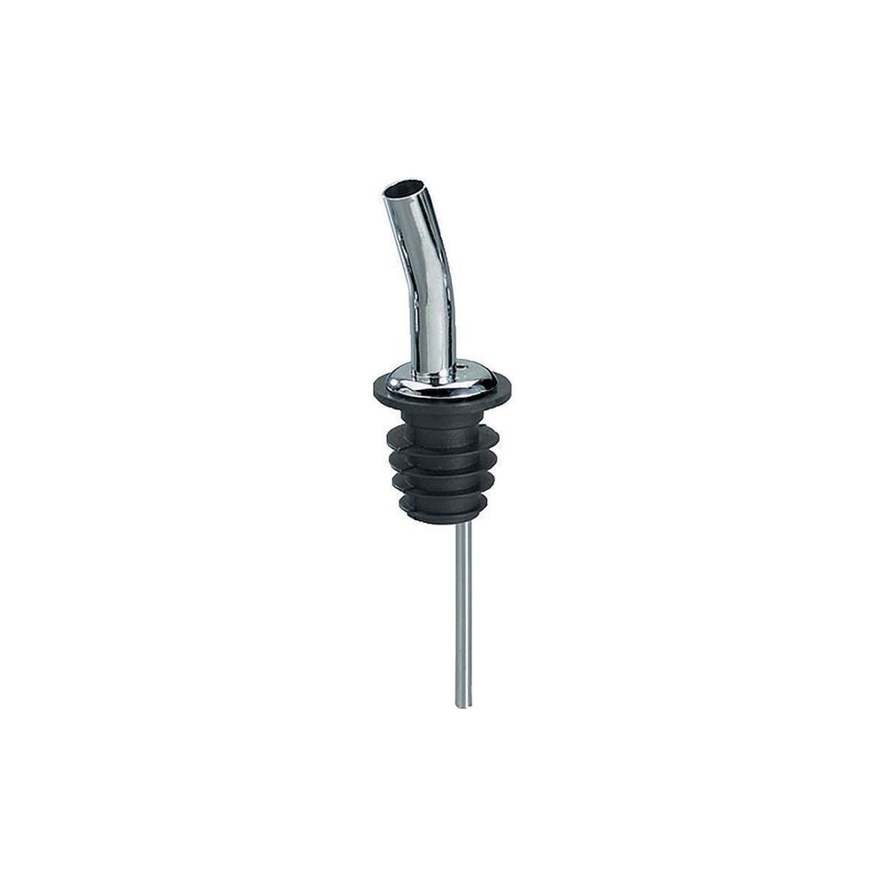 Tablecraft Nickel Plated Metal Free Flow Jet Bar Pourer, 1.1875 x 1.1875 x 4.625 inch -- 12 per case