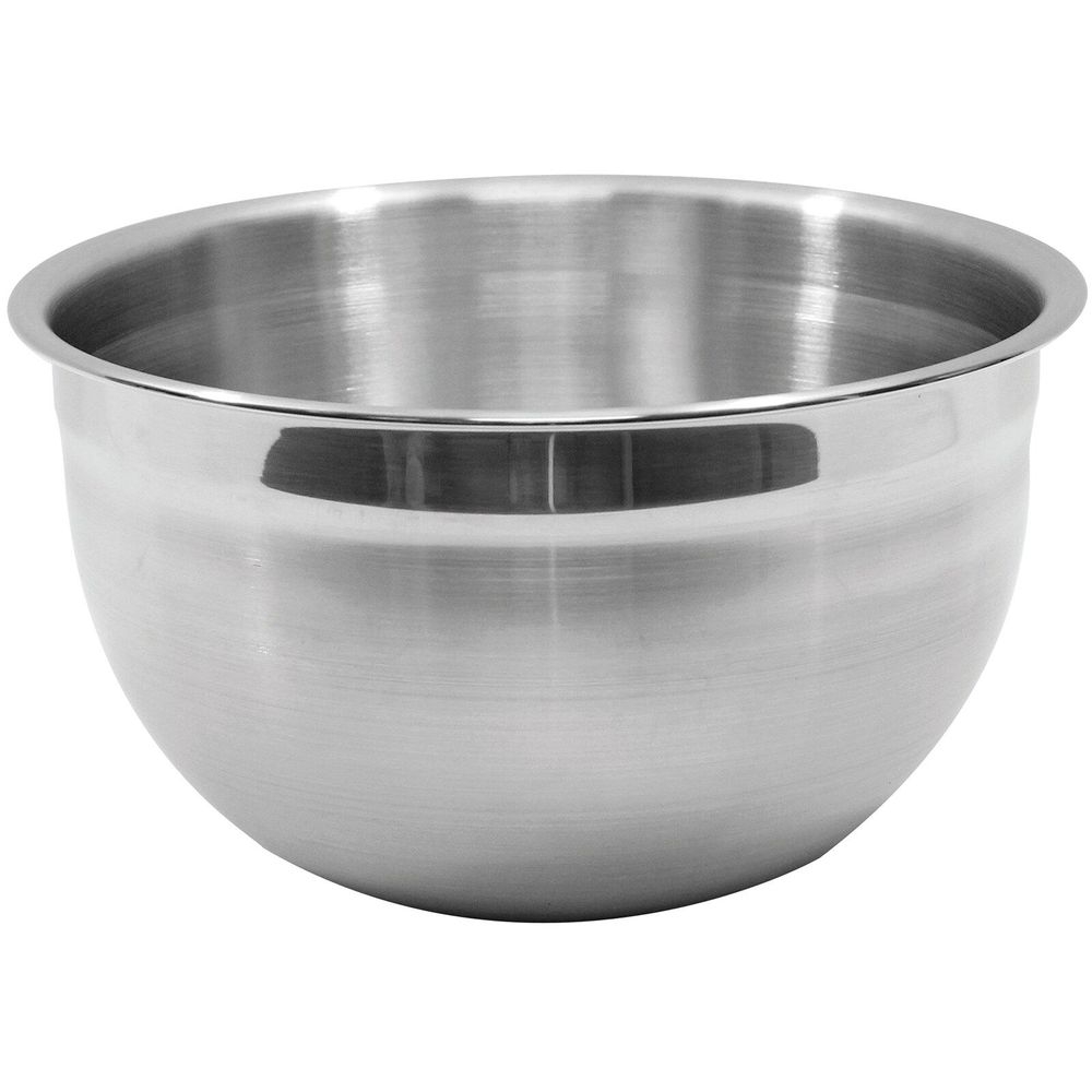 Tablecraft Stainless Steel 0.8 mm Premium Mixing Bowl, 5 Quart Capacity