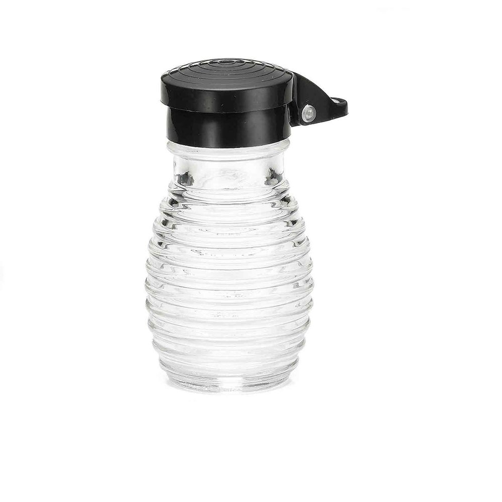 Tablecraft Beehive Collection Glass Pepper Shaker with Moisture Proof Top, 2 Ounce Capacity -- 24 per case