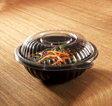 Yoshi Ware Emi PrepServe Pet Clear Lid Only, 7 inch - 50 per pack -- 2 packs per case.
