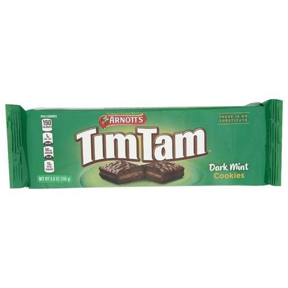 Arnotts Dark Mint Tim Tam Cookies, 5.8 Ounce -- 12 per case