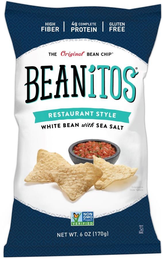 Beanitos Restaurant Style White Bean with Sea Salt Chips, 6 Ounce -- 6 per case.