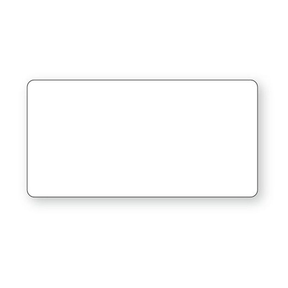 Datecodegenie 2 x 4 inch White Blank Permanent Label Roll, 4 count - 6 rolls per case
