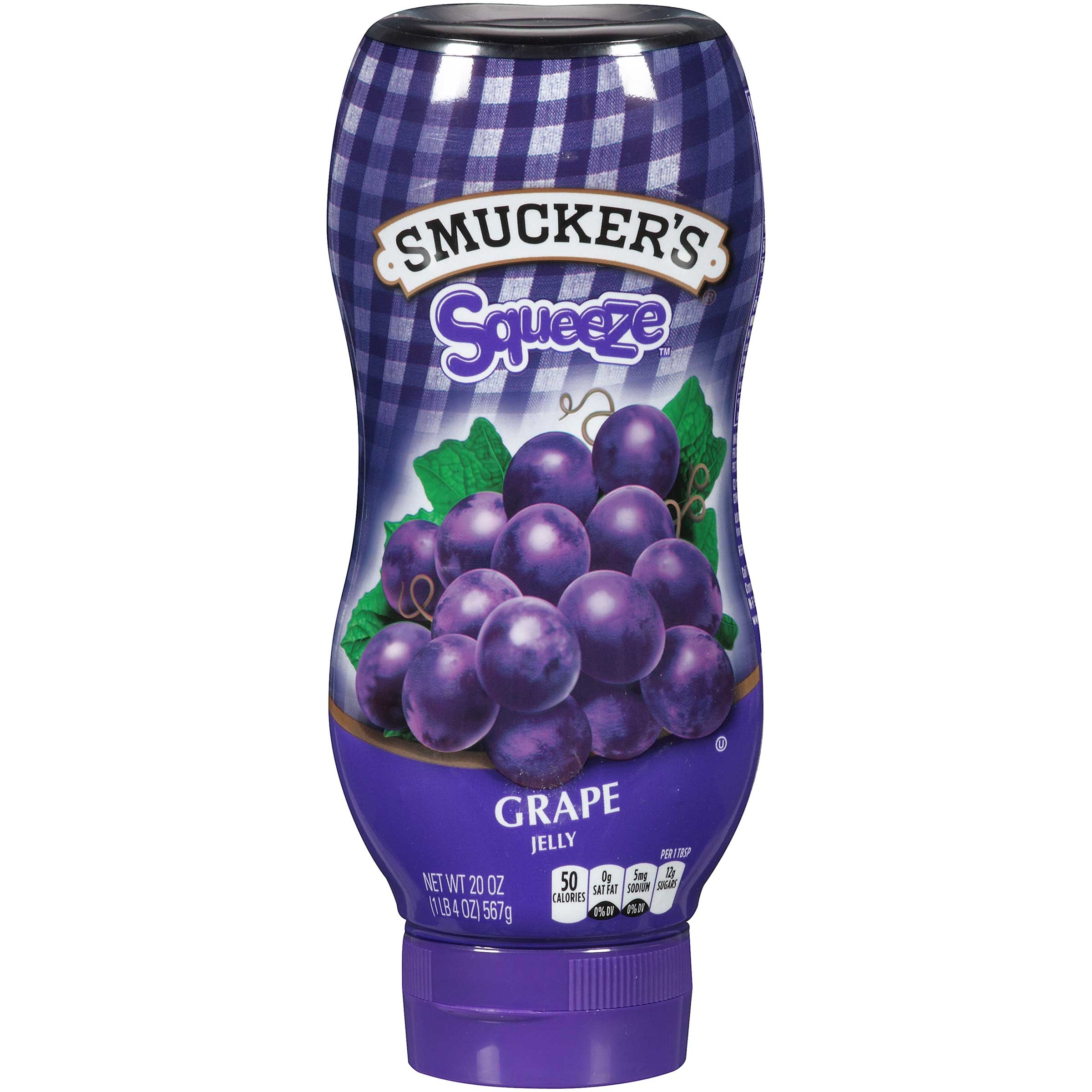 Smuckers Squeeze Grape Jelly, 20 Ounce -- 12 per case.