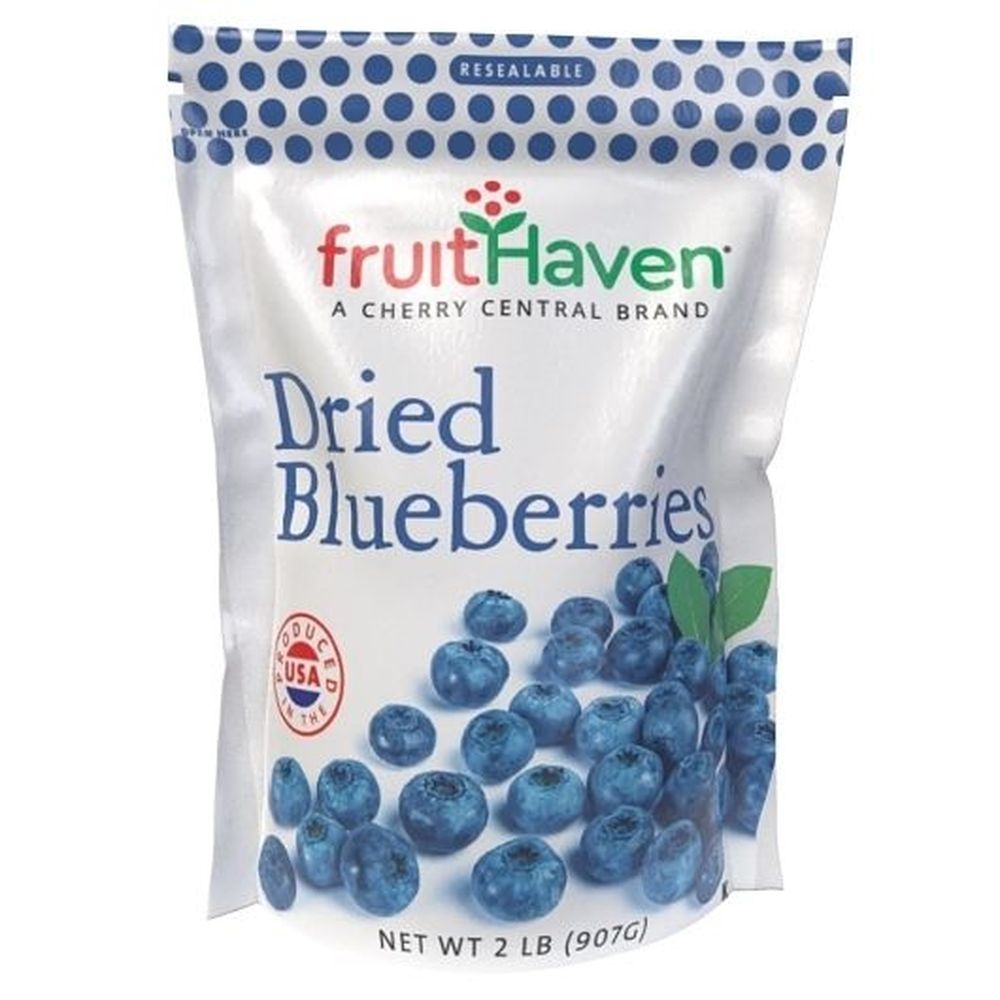 Fruit Haven Dried and Sweetened Cultivated Blueberries, 32 Ounce -- 2 per case