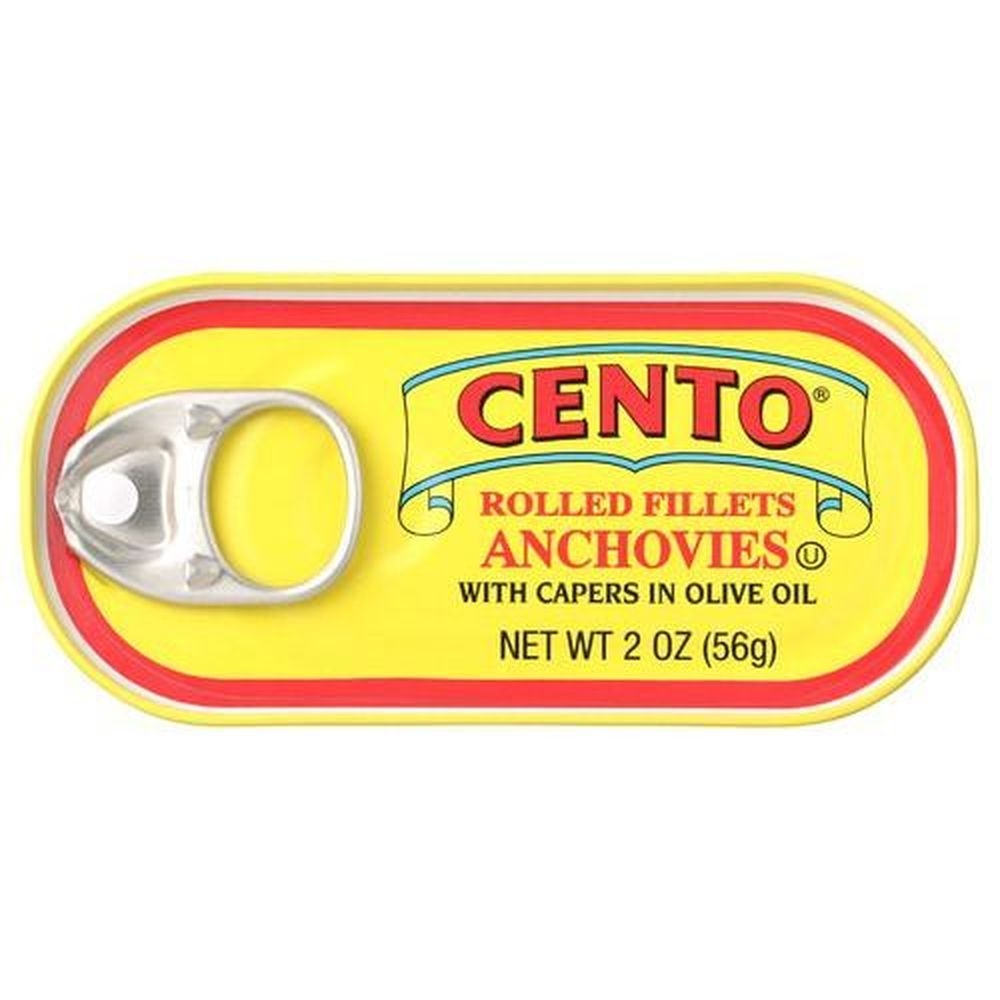 Cento Rolled Fillets of Anchovies with Capers in Olive Oil, 2 Ounce -- 25 per case