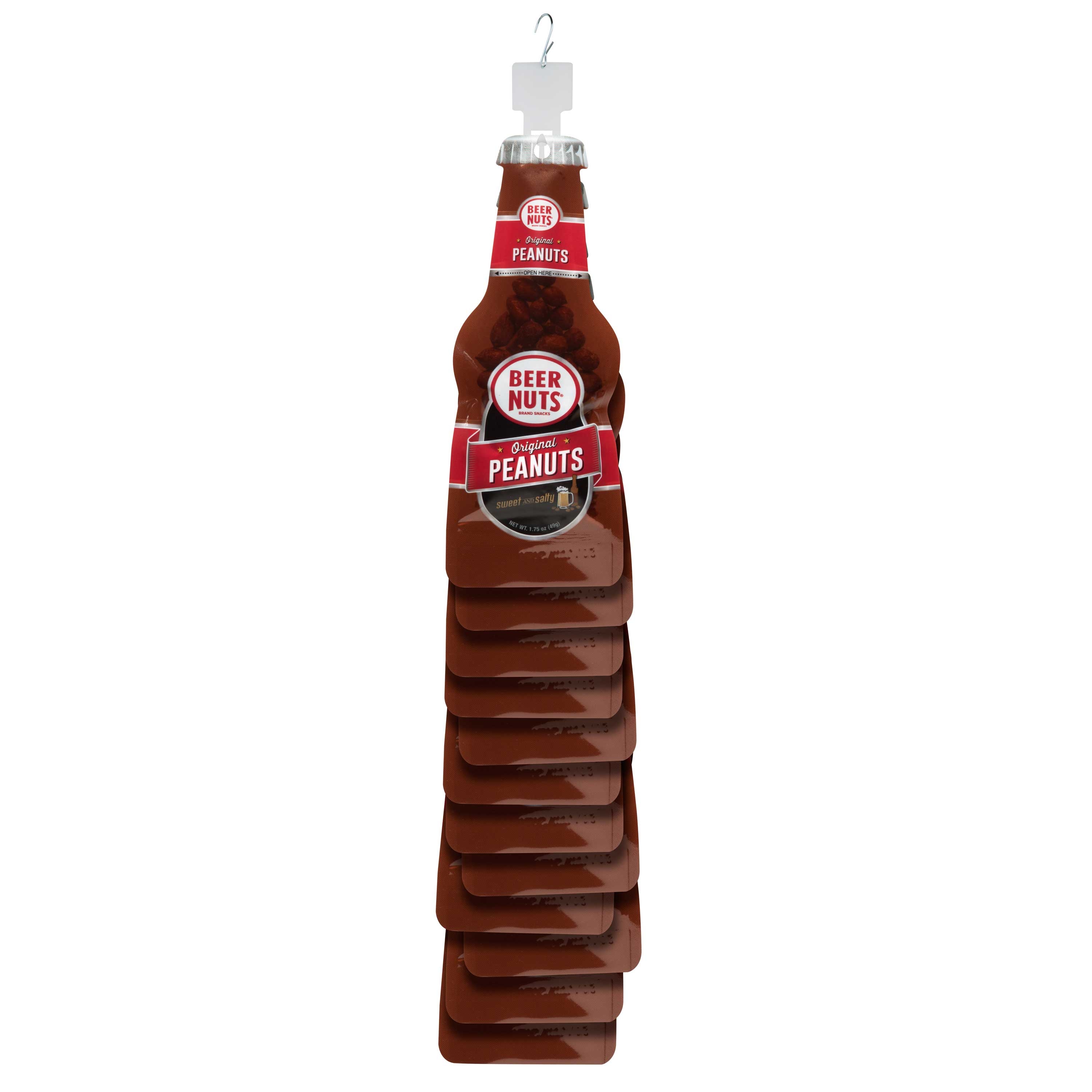 Beer Nuts Original Peanut Beer Bottle Bag, 1.75 Ounce -- 72 per case.