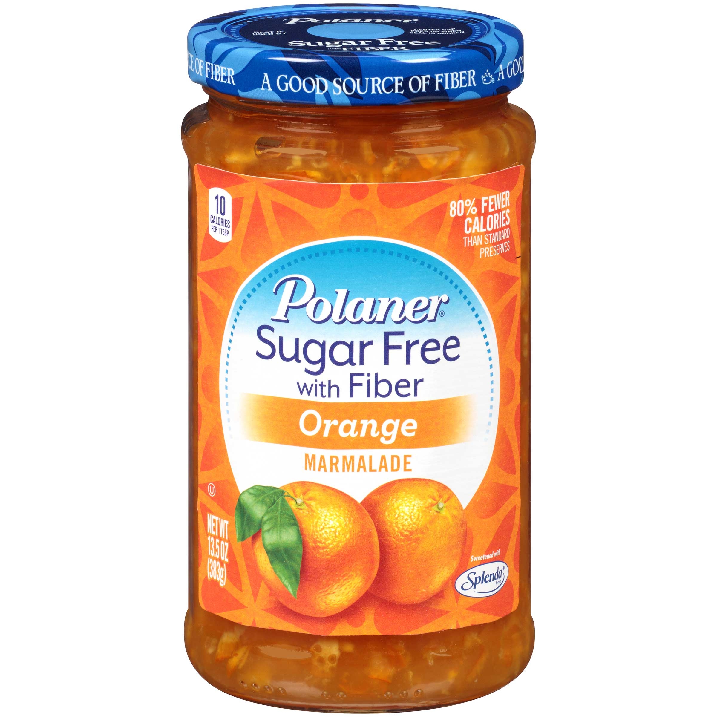 Polaner Sugar Free with Fiber Orange Marmalade, 13.5 Ounce -- 12 per case.