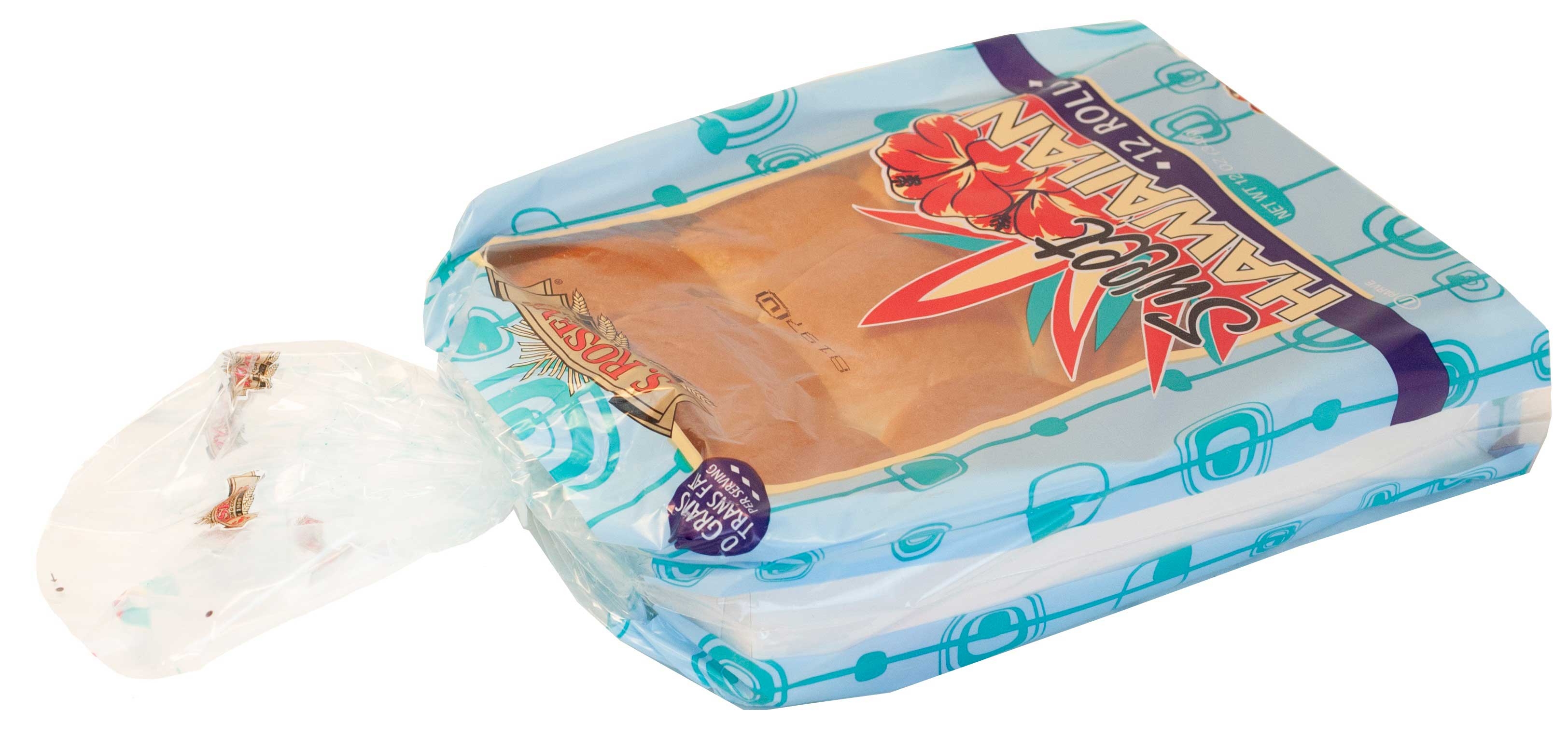S. Rosen's 1 Ounce Hawaiian Dinner Roll, 12 count per pack -- 18 per case