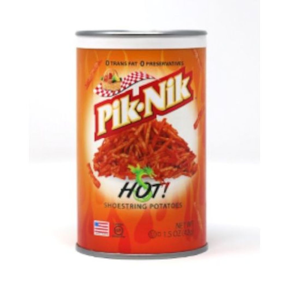 Pik-Nik Hot Shoestring Potatoes, 1.5 Ounce -- 24 per case
