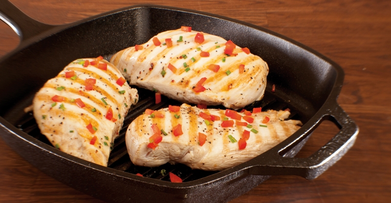 Lodge Square Cast Iron Grill Pan, 10.5 inch -- 3 per case.