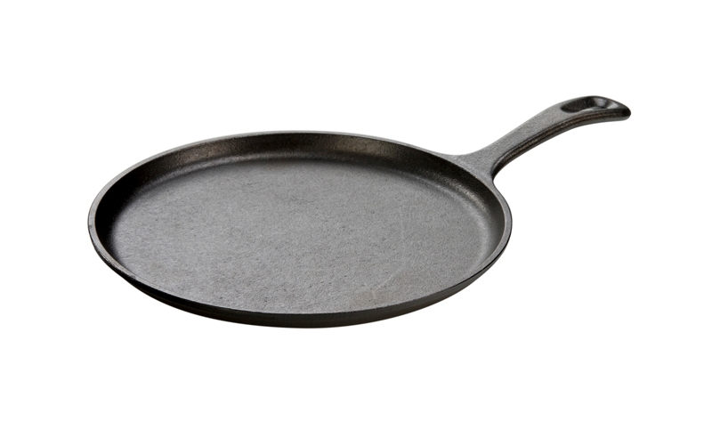 Lodge Round Cast Iron Griddle, 10.5 inch -- 3 per case.
