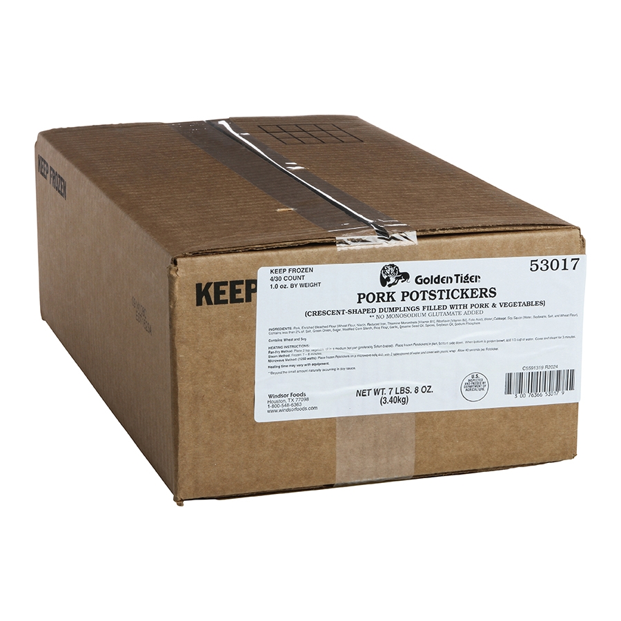 Windsor Golden Tiger Pork Potsticker, 1 Ounce -- 120 per case.