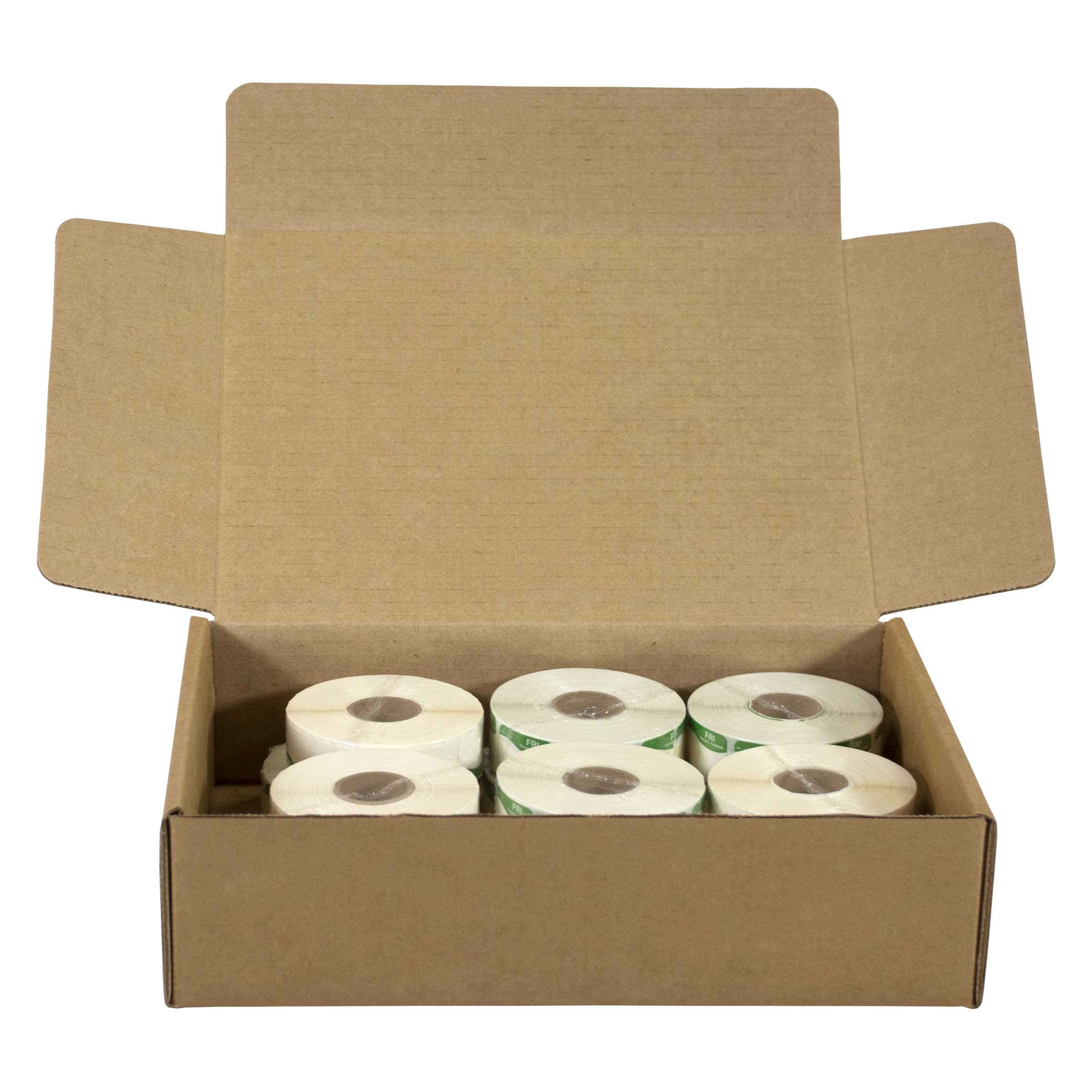Dissolvemark Dissolve A Way Friday 7/8 x 1.25 inch Day of the Week Labels, 1000 count per roll -- 12 rolls per case.