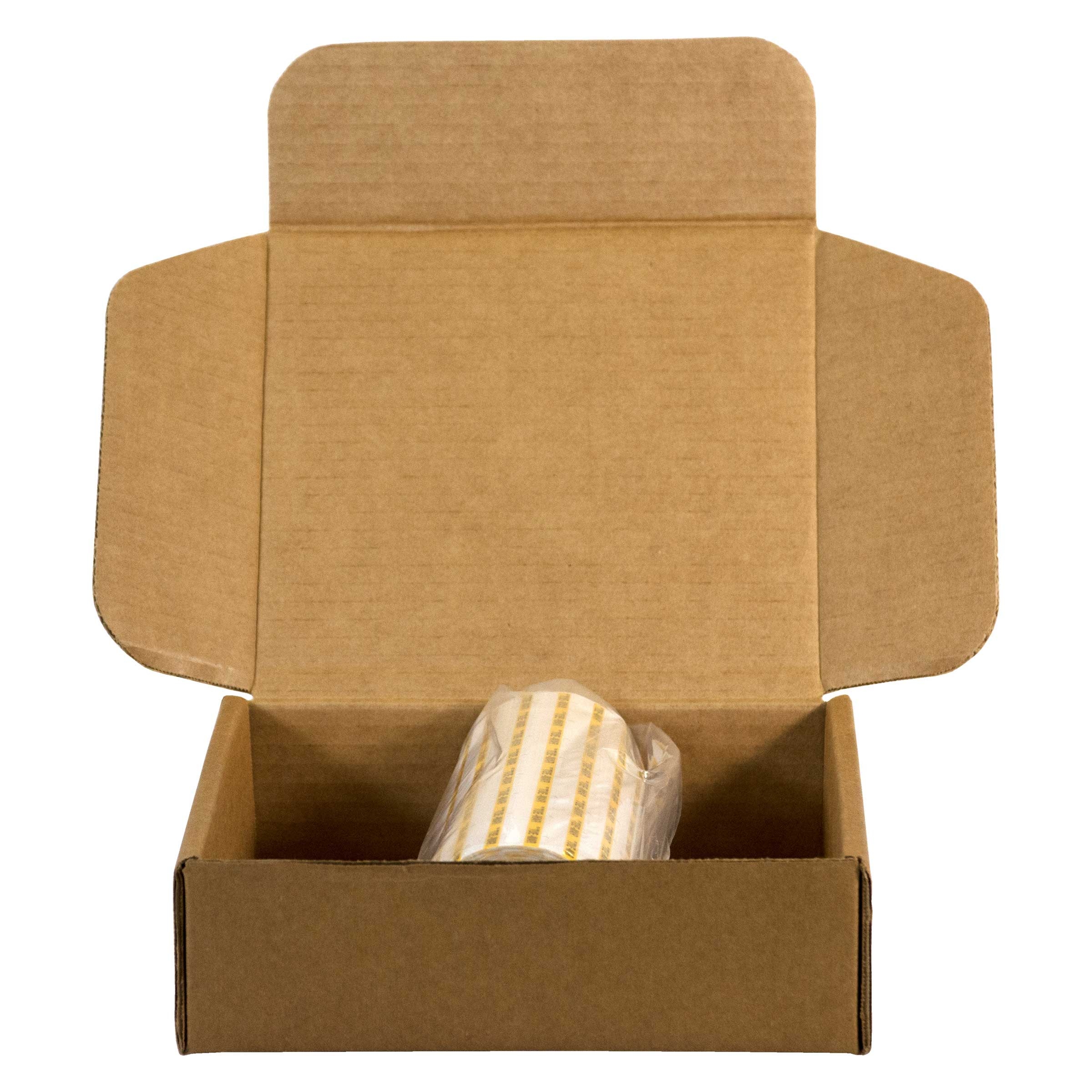 Daymark DuraMark DM3 1 Line Yellow Date Coder Label - Tuesday -- 8 rolls per case.
