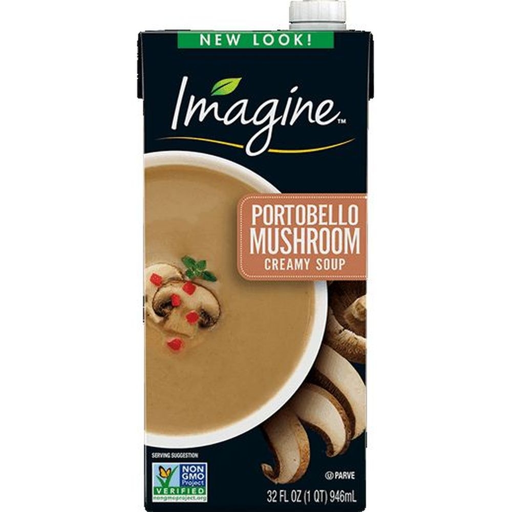 Imagine Organic Portobello Mushroom Creamy Soup, 32 Fluid Ounce -- 6 per case
