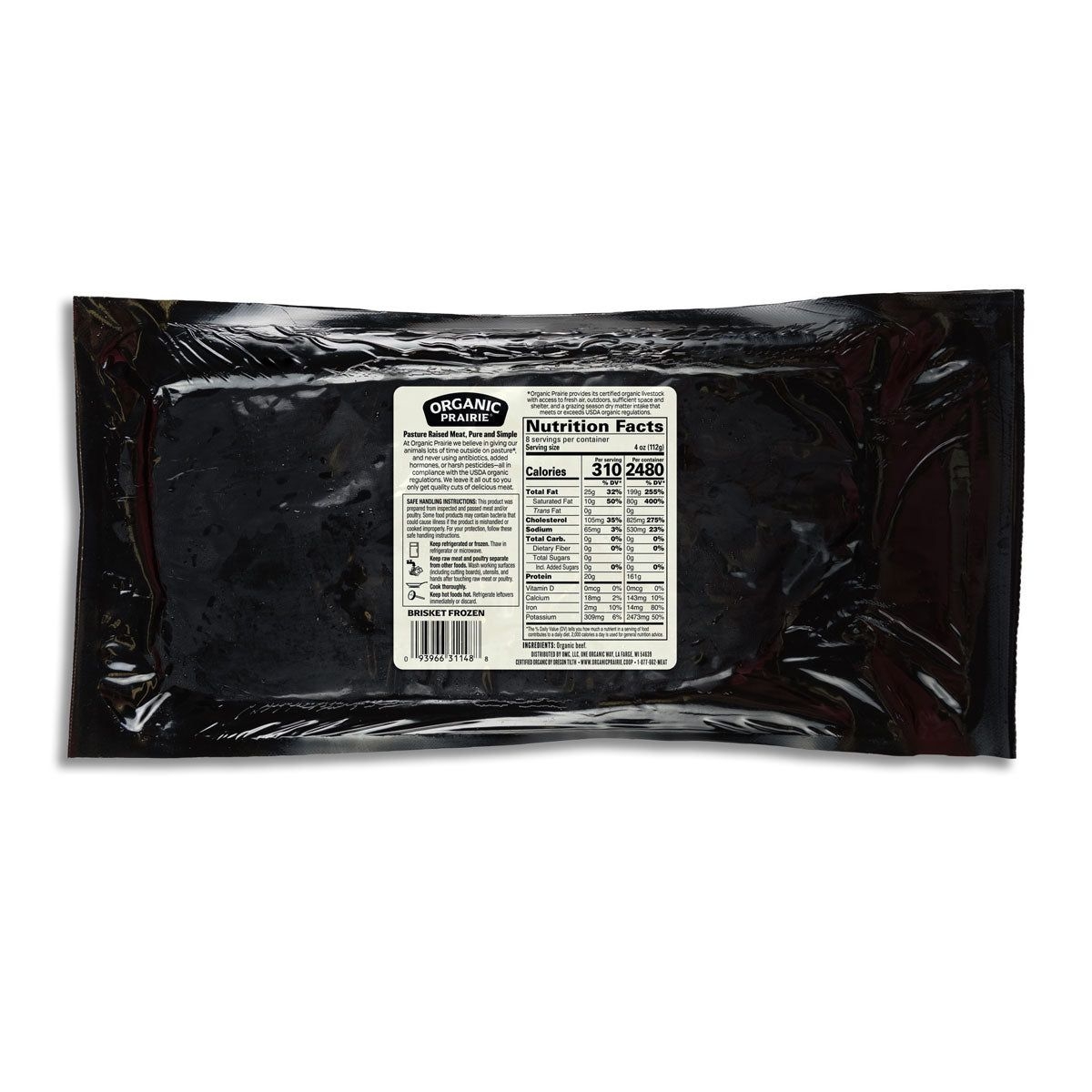 Organic Prairie Beef Brisket, 2.02 Pound -- 4 per case