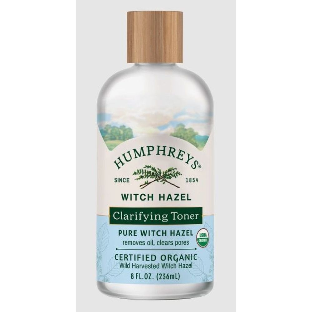 Humphreys Organic Pure Witch Hazel Toner, 8 Fluid Ounce
