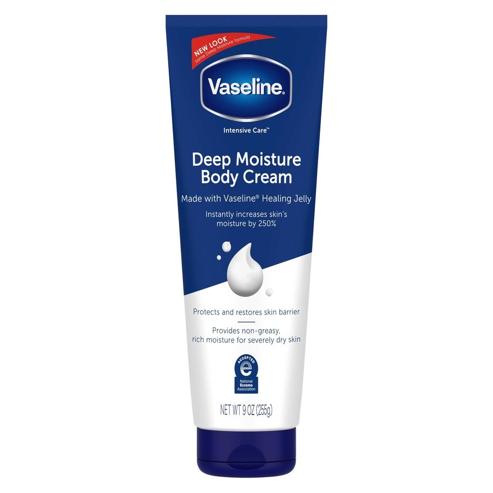 Vaseline Intensive Care Vitamin E Dry Skin Deep Moisture Body Cream, 9 Ounce -- 12 per case
