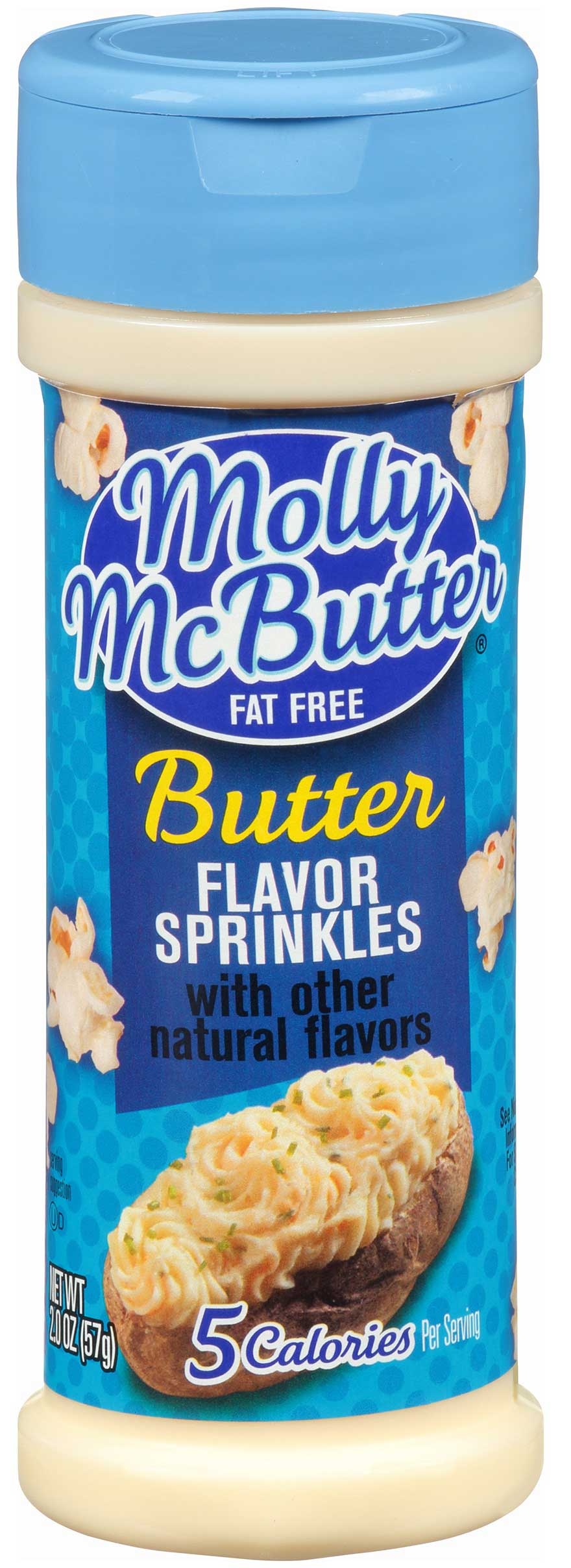 Molly McButter Original Natural Butter Sprinkles, 2 Ounce -- 12 per case