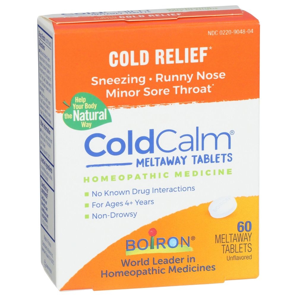 Boiron ColdCalm Cold Relief Tablets, 60 count